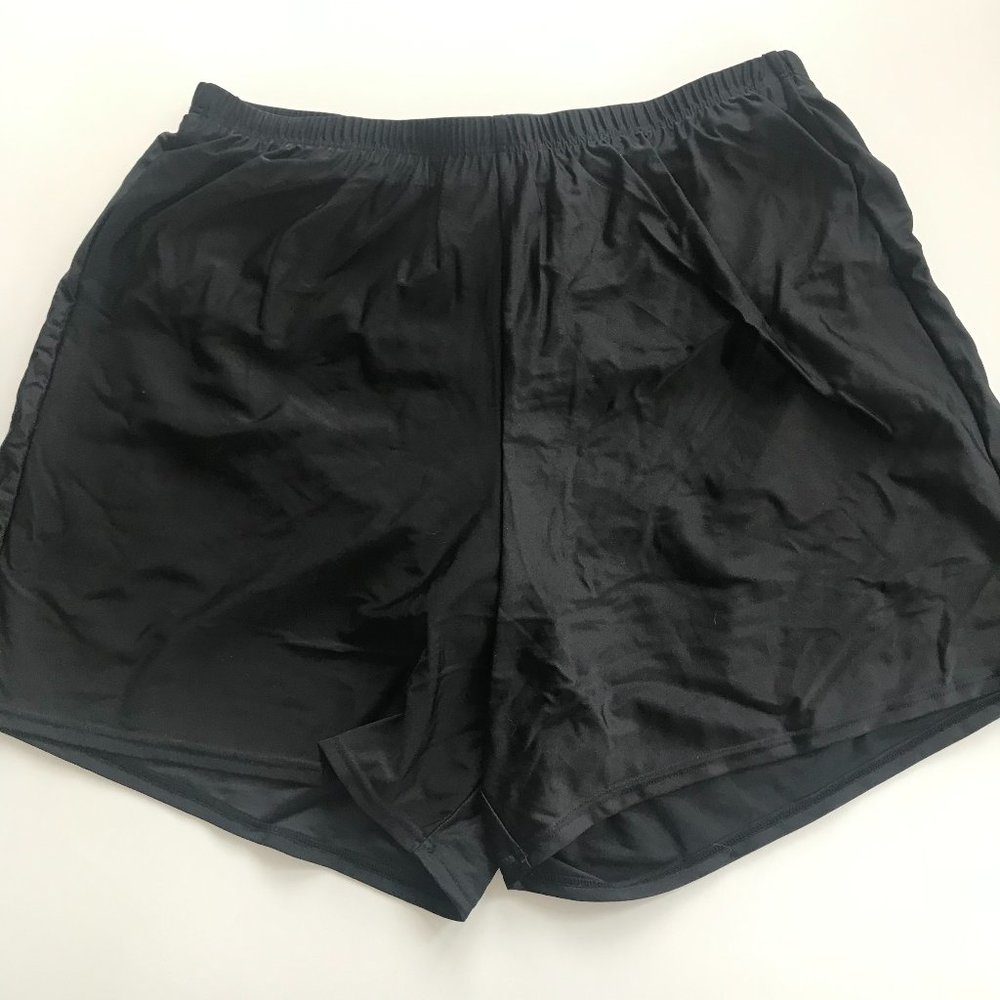 Island Escape Plus Size elastic waist swim shorts